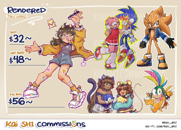 Rendered/Fully Shaded