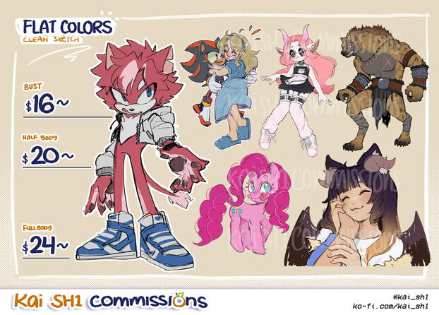 Flat Colors (Clean Sketch)